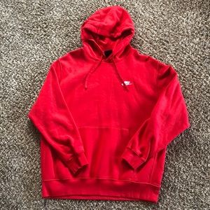 Men’s Nike Red Sweatshirt Hoodie Size Large